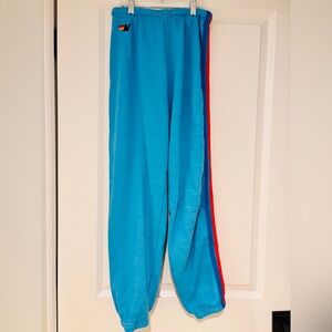 Aviator Nation Blue Stripe Track Pants